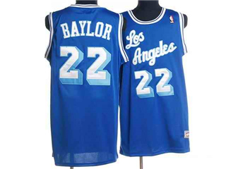 Los Angeles Lakers #22 Elgin Baylor Blue Hardwood Classic Jersey