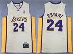 Los Angeles Lakers #24 Kobe Bryant 2008-09 Gray Hardwood Classics Jersey