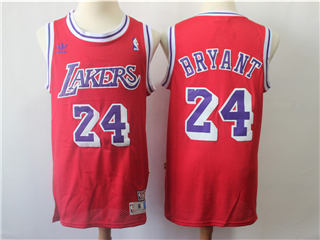 Los Angeles Lakers #24 Kobe Bryant Red Hardwood Classic Jersey