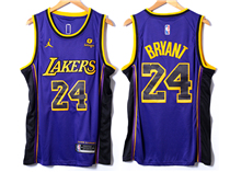Los Angeles Lakers #24 Kobe Bryant 2022-23 Purple Statement Swingman Jersey