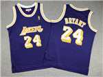 Los Angeles Lakers #24 Kobe Bryant Youth 2007-08 Purple Hardwood Classics Jersey