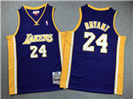 Los Angeles Lakers #24 Kobe Bryant Youth 2008-29 Purple Hardwood Classics Jersey