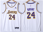 Los Angeles Lakers #24 Kobe Bryant Youth White Swingman Jersey