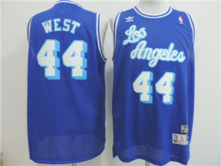 Los Angeles Lakers #44 Jerry West Blue Hardwood Classic Jersey