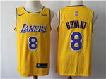 Los Angeles Lakers #8 Kobe Bryant Gold Swingman Jersey