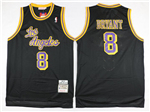 Los Angeles Lakers #8 Kobe Bryant 1996-97 Black Hardwood Classics Jersey