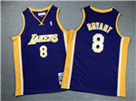 Los Angeles Lakers #8 Kobe Bryant Youth 1999-00 Purple Hardwood Classics Jersey