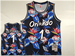 Orlando Magic #1 Anfernee Hardaway 1994-95 Black Fashion Hardwood Classic Jersey