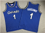 Orlando Magic #1 Anfernee Hardaway Youth 1994-95 Blue Hardwood Classics Jersey