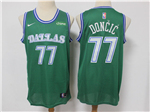 Dallas Mavericks #77 Luka Doncic 2020-21 Green Classic Edition Swingman Jersey