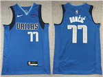 Dallas Mavericks #77 Luka Doncic Blue Swingman Jersey