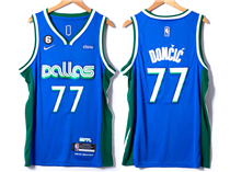Dallas Mavericks #77 Luka Doncic 2022-23 Blue City Edition Swingman Jersey