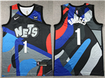 Brooklyn Nets #1 Mikal Bridges 2023-24 Black City Edition Swingman Jersey
