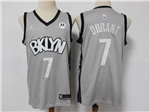 Brooklyn Nets #7 Kevin Durant 2020-21 Gray Statement Swingman Jersey