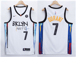 Brooklyn Nets #7 Kevin Durant 2020-21 White City Edition Swingman Jersey