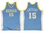 Denver Nuggets #15 Carmelo Anthony 2003-04 Light Blue Hardwood Classic Jersey