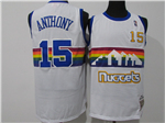 Denver Nuggets #15 Carmelo Anthony 2003-04 White Hardwood Classics Jersey