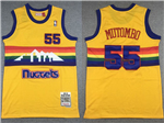 Denver Nuggets #55 Dikembe Mutombo 1991-92 Yellow Hardwood Classics Jersey