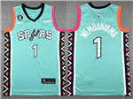 San Antonio Spurs #1 Victor Wembanyama 2022-23 Turquoise City Edition Swingman Jersey