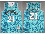 San Antonio Spurs #21 Tim Duncan Galaxy Hardwood Classics Jersey