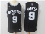 San Antonio Spurs #9 Tony Parker Black Swingman Jersey
