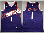 Phoenix Suns #1 Devin Booker 2023-24 New Purple Swingman Jersey
