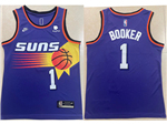 Phoenix Suns #1 Devin Booker 2022-23 Purple Classic Edition Swingman Jersey