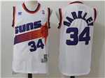 Phoenix Suns #34 Charles Barkley White Hardwood Classic Jersey