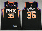 Phoenix Suns #35 Kevin Durant Black Swingman Jersey