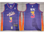 Phoenix Suns #3 Bradley Beal 2023-24 Purple City Edition Swingman Jersey