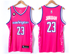Washington Wizards #23 Michael Jordan 2022-23 Pink City Edition Swingman Jersey