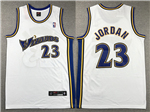 Washington Wizards #23 Michael Jordan White Jersey