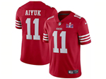 San Francisco 49ers #11 Brandon Aiyuk Red Super Bowl LVIII Limited Jersey