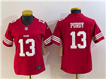 San Francisco 49ers #13 Brock Purdy Women's Red Vapor F.U.S.E. Limited Jersey