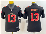 San Francisco 49ers #13 Brock Purdy Youth Carbon Black Fashion Limited Jersey