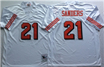 San Francisco 49ers #21 Deion Sanders 1994 Throwback White Jersey