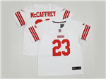 San Francisco 49ers #23 Christian McCaffrey Toddler White Vapor Limited Jersey
