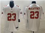 San Francisco 49ers #23 Christian McCaffrey Tundra White Fashion Limited Jersey