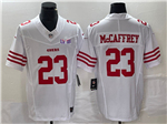San Francisco 49ers #23 Christian McCaffrey White Super Bowl LVIII F.U.S.E. Limited Jersey