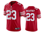 San Francisco 49ers #23 Christian McCaffrey 2022 Red Vapor Limited Jersey