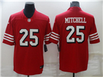 San Francisco 49ers #25 Elijah Mitchell Red Alternate Vapor Limited Jersey