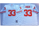 San Francisco 49ers #33 Roger Craig Throwback White Jersey