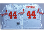 San Francisco 49ers #44 Tom Rathman Throwback White Jersey