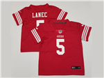 San Francisco 49ers #5 Trey Lance Toddler Red Vapor Limited Jersey