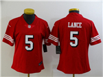 San Francisco 49ers #5 Trey Lance Women's Red Alternate Vapor Limited Jersey