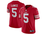 San Francisco 49ers #5 Trey Lance Youth 2022 Red Vapor Limited Jersey