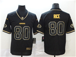 San Francisco 49ers #80 Jerry Rice Black Gold Vapor Limited Jersey