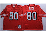 San Francisco 49ers #80 Jerry Rice 1994 Throwback Red Jersey