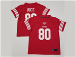 San Francisco 49ers #80 Jerry Rice Toddler Red Vapor Limited Jersey