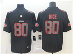 San Francisco 49ers #80 Jerry Rice Black Vapor Impact Limited Jersey